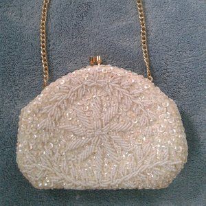 Safco Beaded Sequin Hand Made Evening Bag Purse
